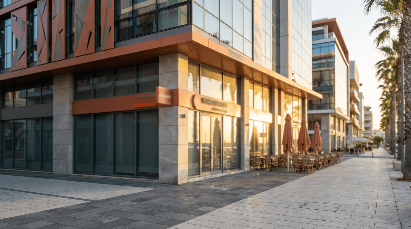 Limassol — Cyprus's international business hub, modern Mediterranean business district.