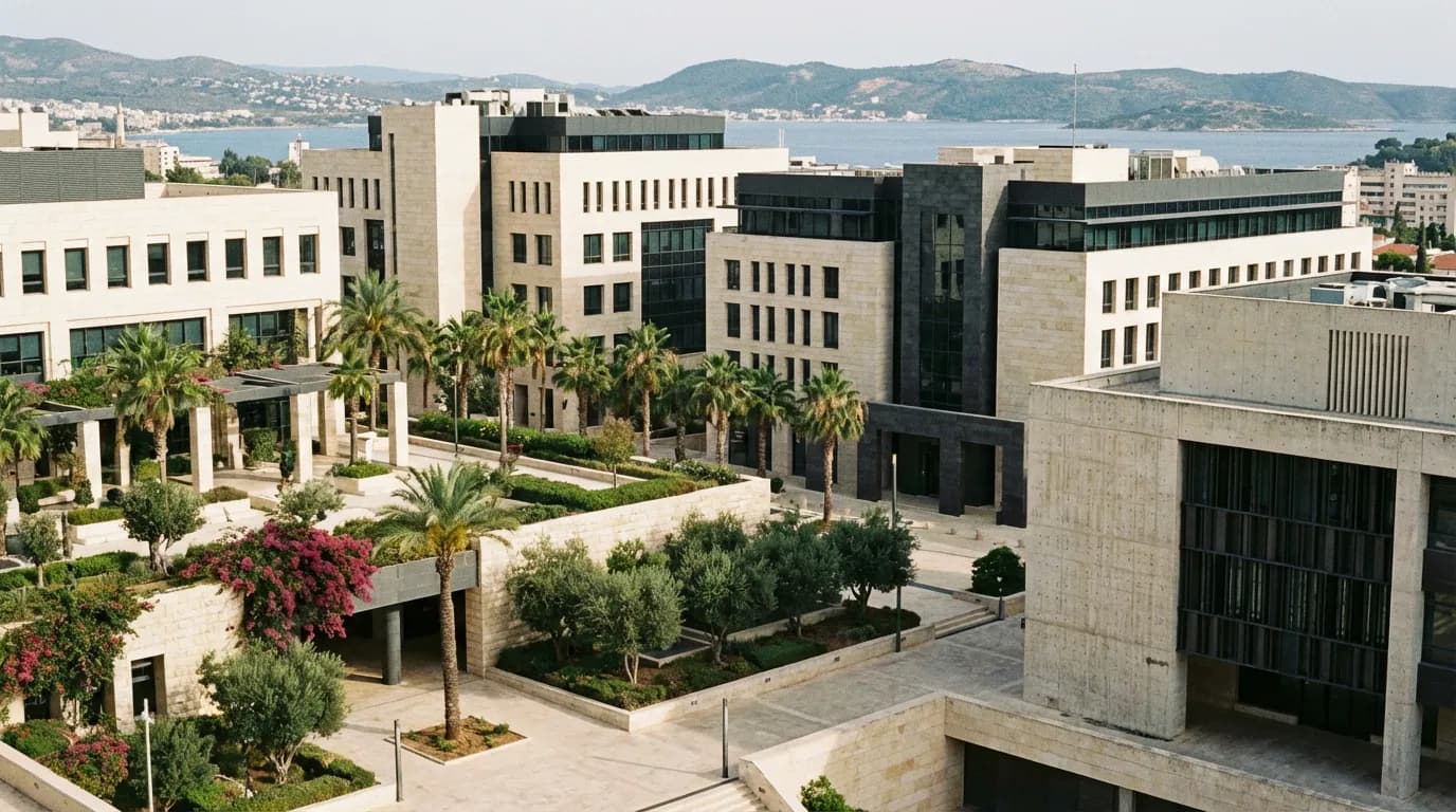 Nicosia, Cyprus, capital city skyline and business district